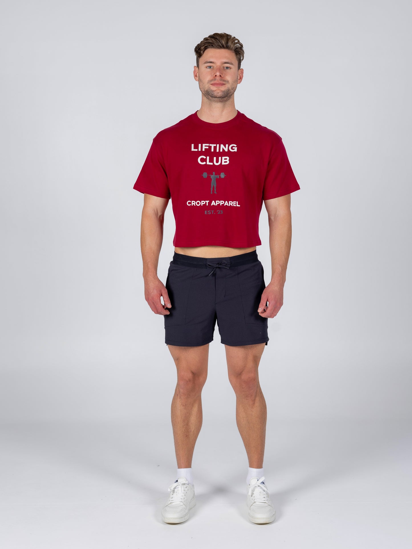 Lifting Club Tee Maroon