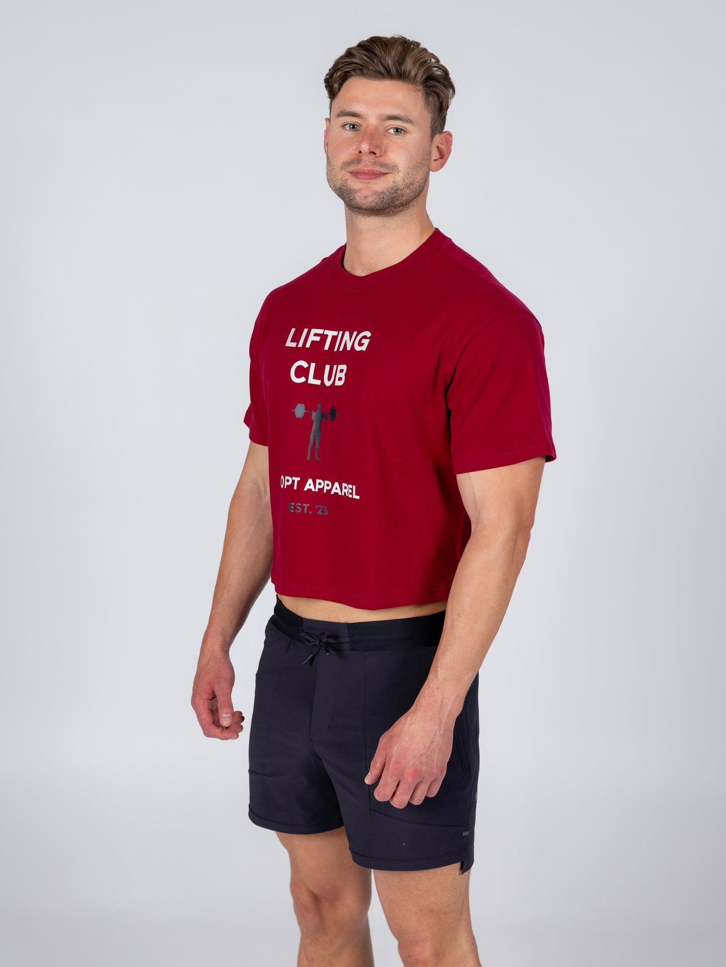 Lifting Club Tee Maroon