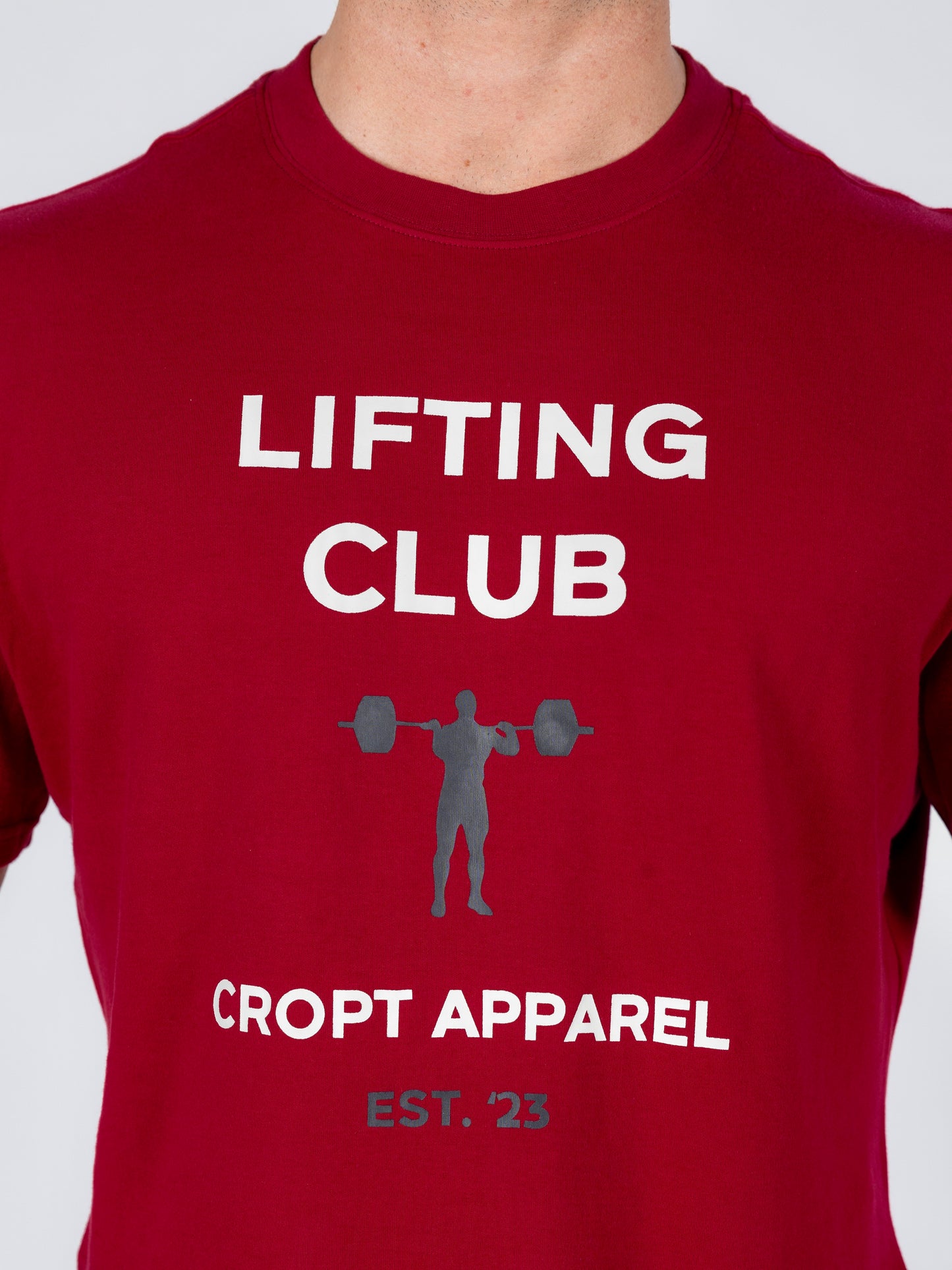 Lifting Club Tee Maroon